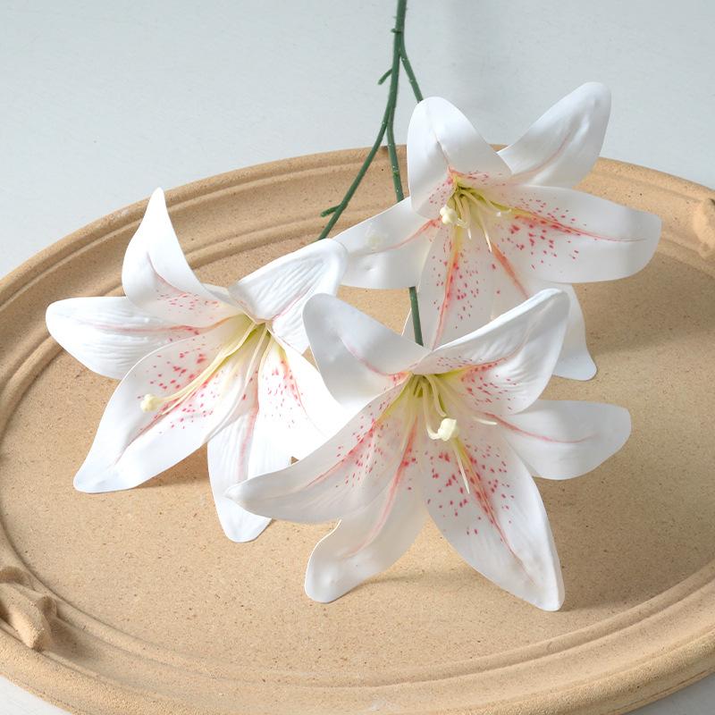 1PC Simulation Lily Artificial Flowers Wedding Hall Decor Flower Wall Shooting Props Layout Accessories DIY Decoration Supplies