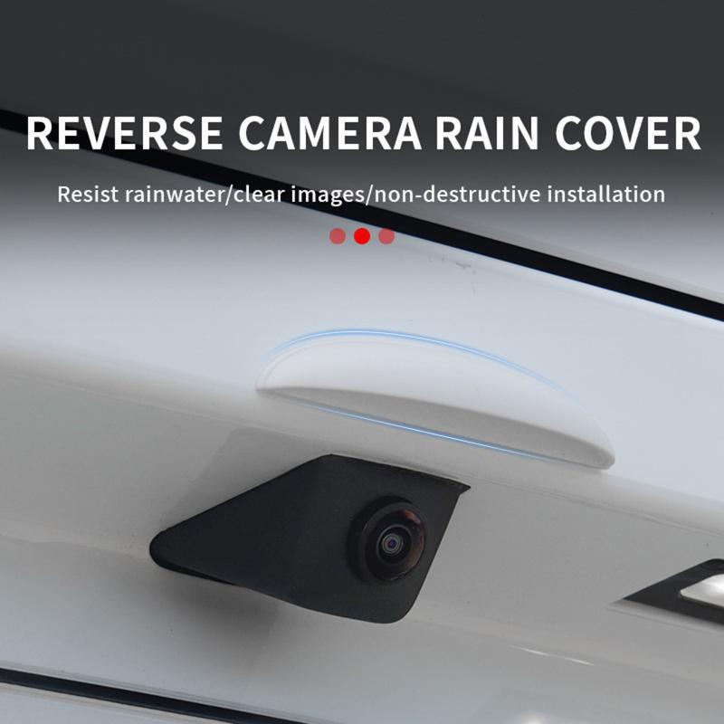 Vehicle Reverse Camera Silicone Rain Shade Cover Weatherproof Auto Rear Camera Rain Shield for Clear Image in Wet Conditions