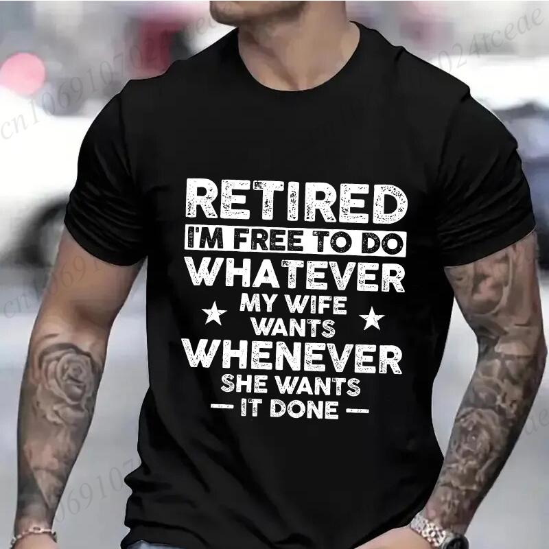 Funny The Legend Has Retired T Shirts for Men Short Sleeve Shirts Funny Graphic Tees for Retirement Fashion Casual Men Tees Gift