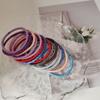 10pc Solid European and American Elastic Hair Bands Rubberband for Women Girls Child Hair Ties for Korean Hair Accessories