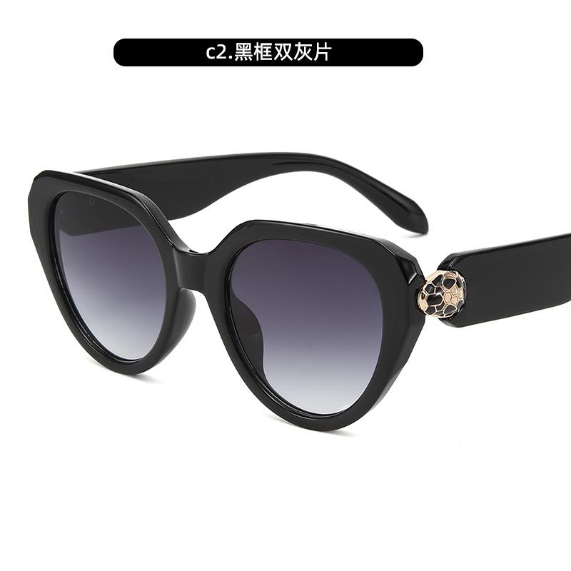 Gm Sunglasses Retro Uv Resistant Sunglasses Sunglasses Sunscreen Large Frame Sunglasses Women