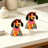 Decorative Brooch Enamel Cartoon Dachshund Design Zinc Alloy Lapel Pin Sweater Dress Suit Lapel Badge Versatile Accessory