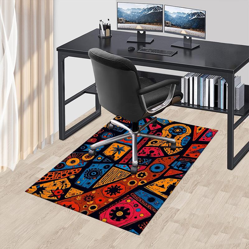 

1pc DTO Tropical Palm Tree Office Chair Mat - Festival Gift, Seasonal Decor, Suitable for Home and Office Use.P060 60cm by 90cm