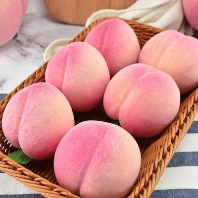 10pcs Mini Artificial Foam Peach Handicrafts Realistic Fake Peach Fruit Lifelike Faux Fruit Ornament Fruit Shop Decoration