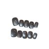 Press on Nails Square Fake Nails with Glitter Design Artificial Acrylic Nails Glossy False Nails Full Cover Stick on Nails Glue on Nails for Women