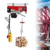Electric Hoist, 1543 Lbs Electric Winch, Electric Lift, 110 V Electric Hoist with Remote Control & Single/Double Slings