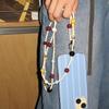 Pvc Phone Lanyard With Colorful Bead Design For Men And Women