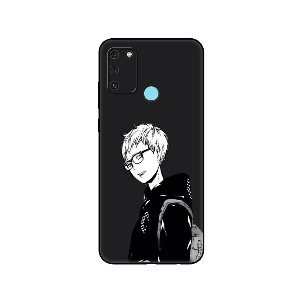 Schwarze TPU-Hülle für Huawei Honor 8a Prime 8s Prime 9 Lite Honor 9A 9C 9X Premium 9x Pro 9S Hülle Tsukishima Pathetic Haikyuu