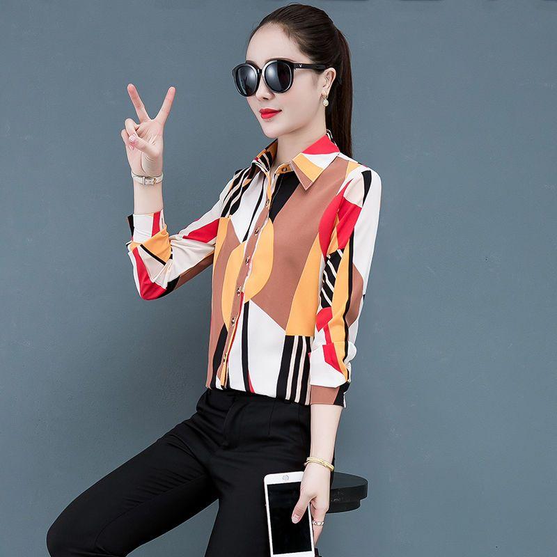 Blusa Elegante de Manga Comprida Estilo Coreano Novo 2023 Feminina Ajustada Skinny