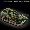 Ww2 Military Army Soldiers World War 2 Jagdpanzer Tiger/P Tank Destroyer Building Blocks Bricks Children'S Diy Toy Christma Gift