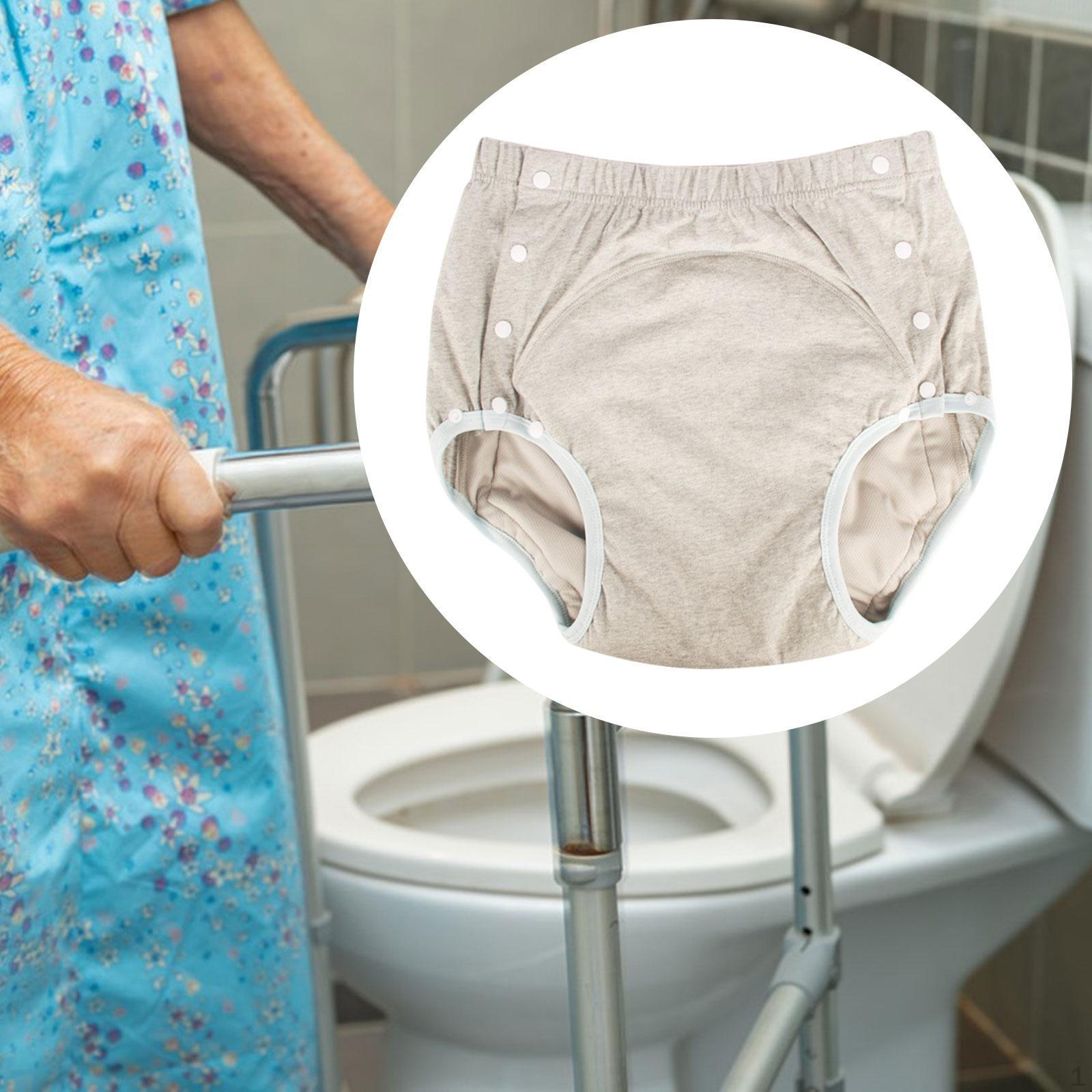 

Дорослий тканинний підгузок Прана на підгузок Труси для літніх людей Швидко сохне Регульований Водонепроникний S