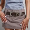 Fashionable Wide Belt With Star Rivets For Women Punk Style Denim Belt Wholesale