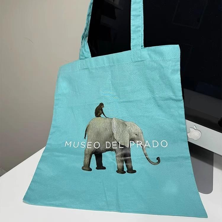 Museum Canvas Bag, Yellow Apple Thin Pure Cotton