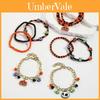 Hot Selling Halloween Pumpkin Skull Pendant Bracelet Set For Women
