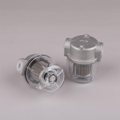 Ölfilter für Ölbrenner Transparent PC. Tasse 1/4" 3/8" Kleiner Dieselkraftstofffilter für Kessel 25L/H