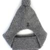 Universal chemistry Wool Gray Ball Hood Muffler Hat Muffler Hat