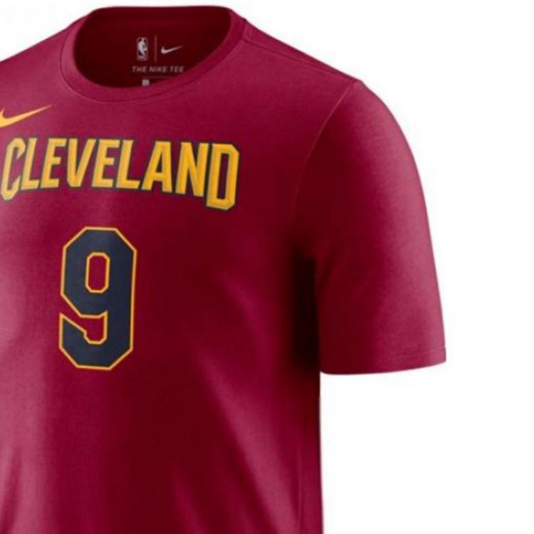 Nike Dwayne Wade #9 Fan Edition NBA Sports Basketball Short Sleeve T-shirt Men Tops Red 870767-689