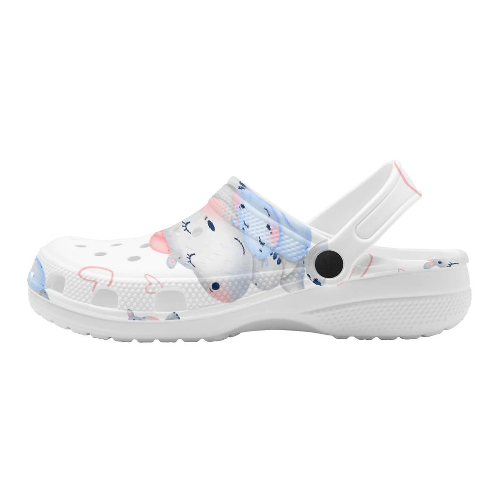 For Women Men Allover Printed EVA Clogs Lightweight Breathable Slip On Casual Footwear Soft Summer Sandals Everyday Wear