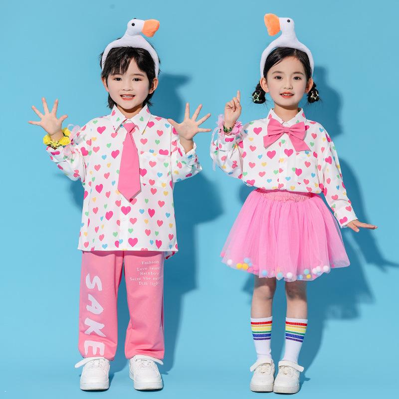 Children'S Cheerleading Costumes Kindergarten Cute Wind Dance Performance Costumes Primary School Sports Meeting Opening Ceremony Costumes