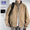 ROMON Men's Casual Stand-Collar Jacket