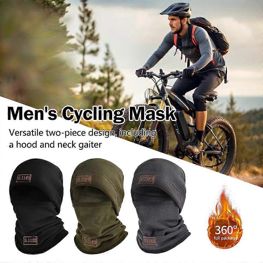 Fleece Hood Neck Gaiter Set Windproof Warm Outdoor Cycling Ski Mask