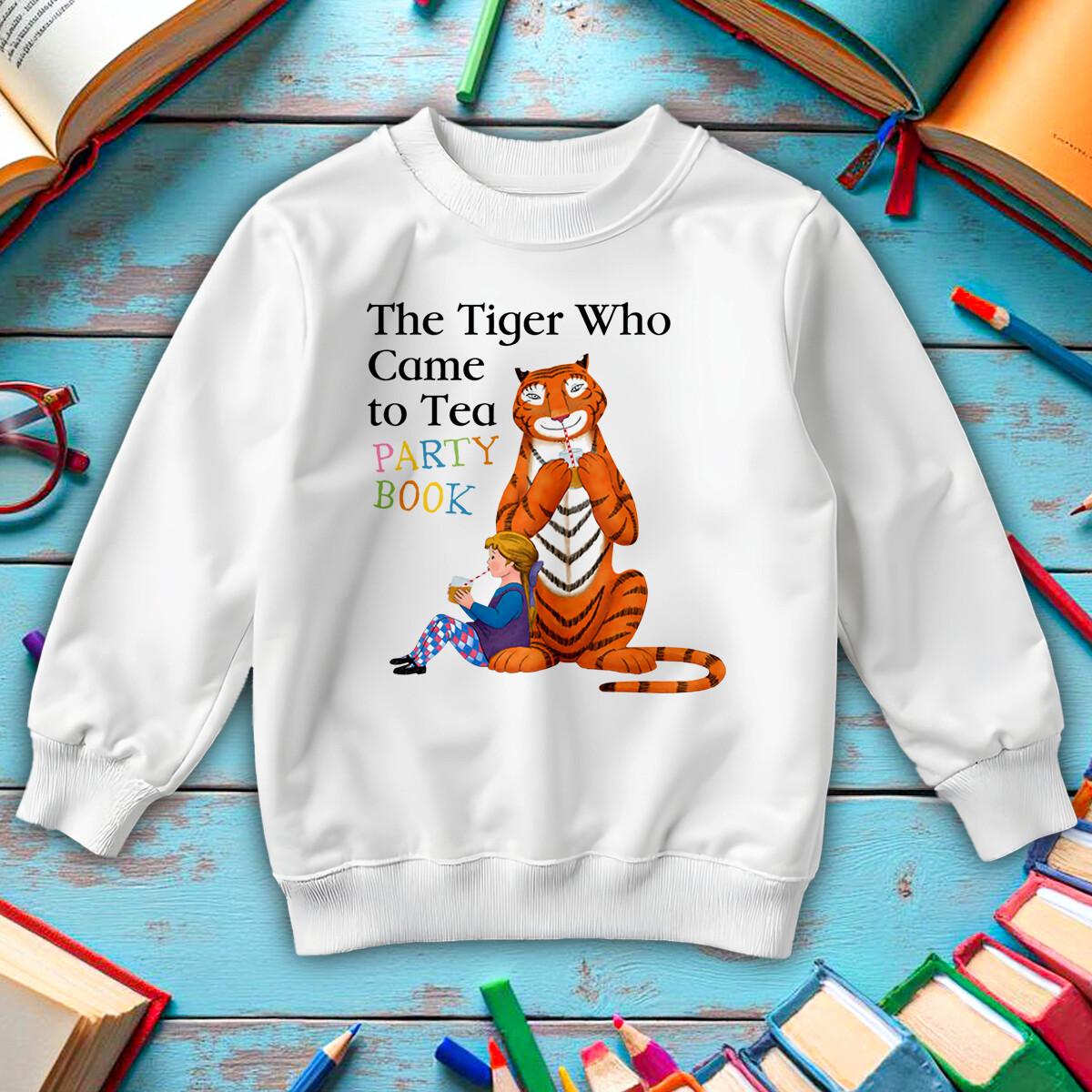 The Tiger Who Came to Tea Mens World Book Day Sweatshirt Jumper Outfits#WBD 2XL