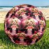 Bride of Chucky Print Size 5 Soccer Ball, PU Wear Resistant Football for Match Training and Daily Practice, Birthday Gift for Soccer Fans
