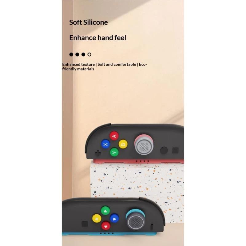 Thumb Button Caps For Switch 2 Joysticks Controller Colorful Silicone Cap For Switch 2 Handle Accessories