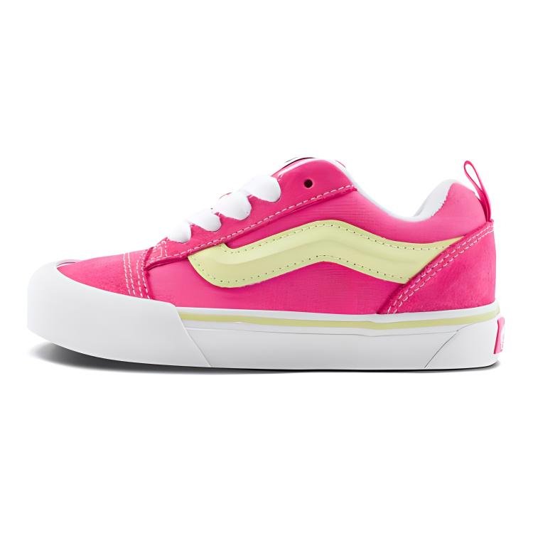 Vans Knu Skool Comfortable Durable Wear-Resistant Low-Top Kids Skate Shoes Pink Kids sneaker VN000CYUDFE