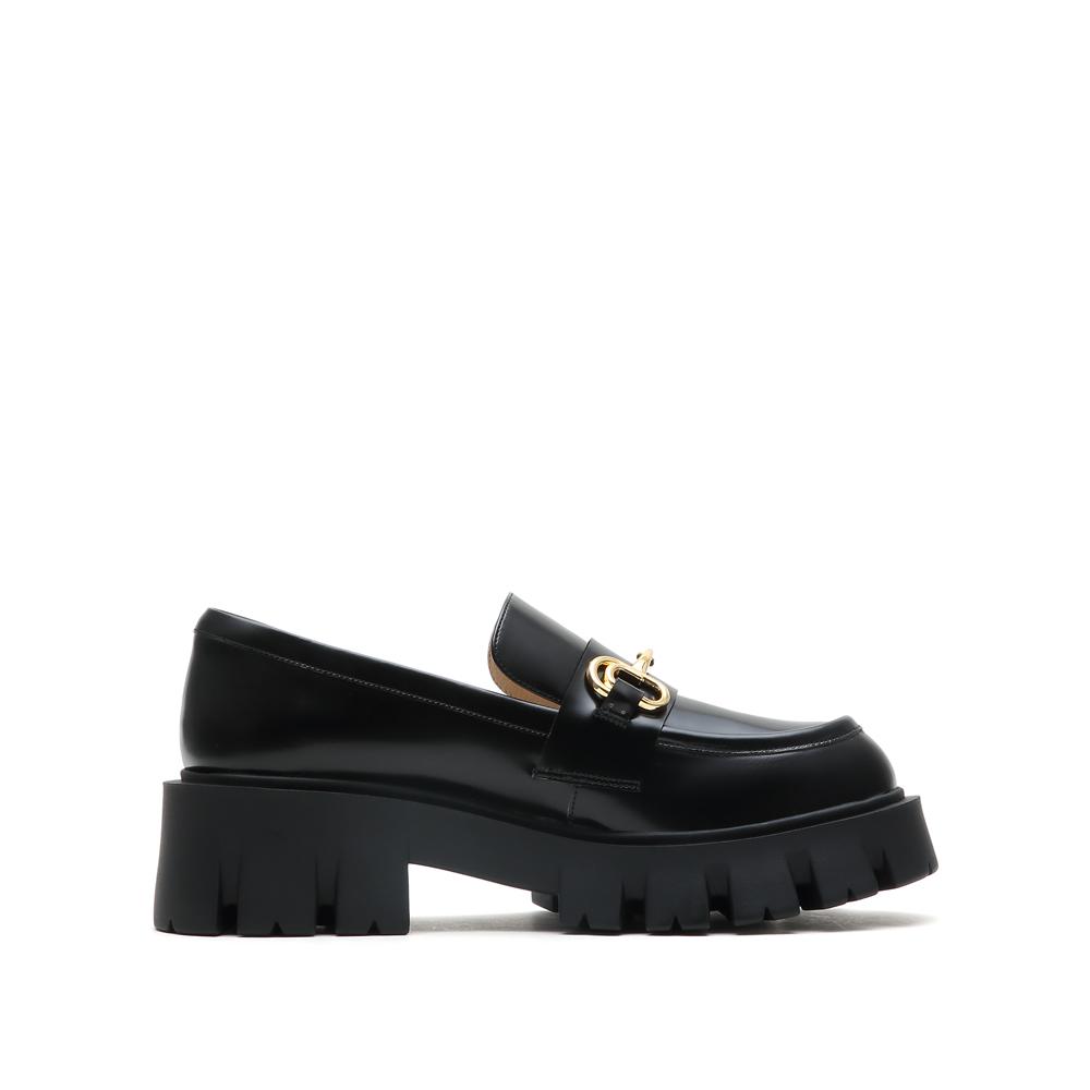 Sijiatu Spring New Horse Carrying Buckle Le Fu Shoes, One Step Single Shoes, Women's Leather Shoes A5318AA5