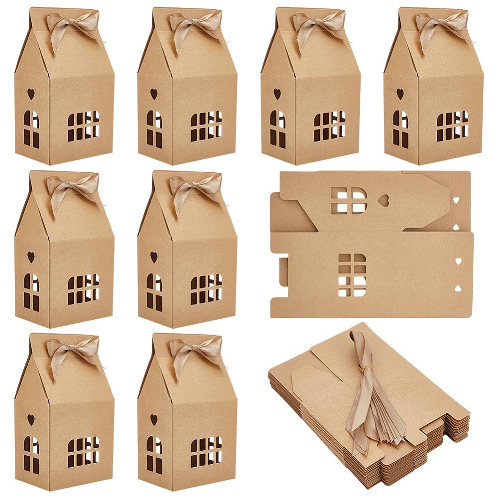 24pcs Paper Boxs with Ribbon for Candy Storage Peru 10.1x7.2x18.3cm
