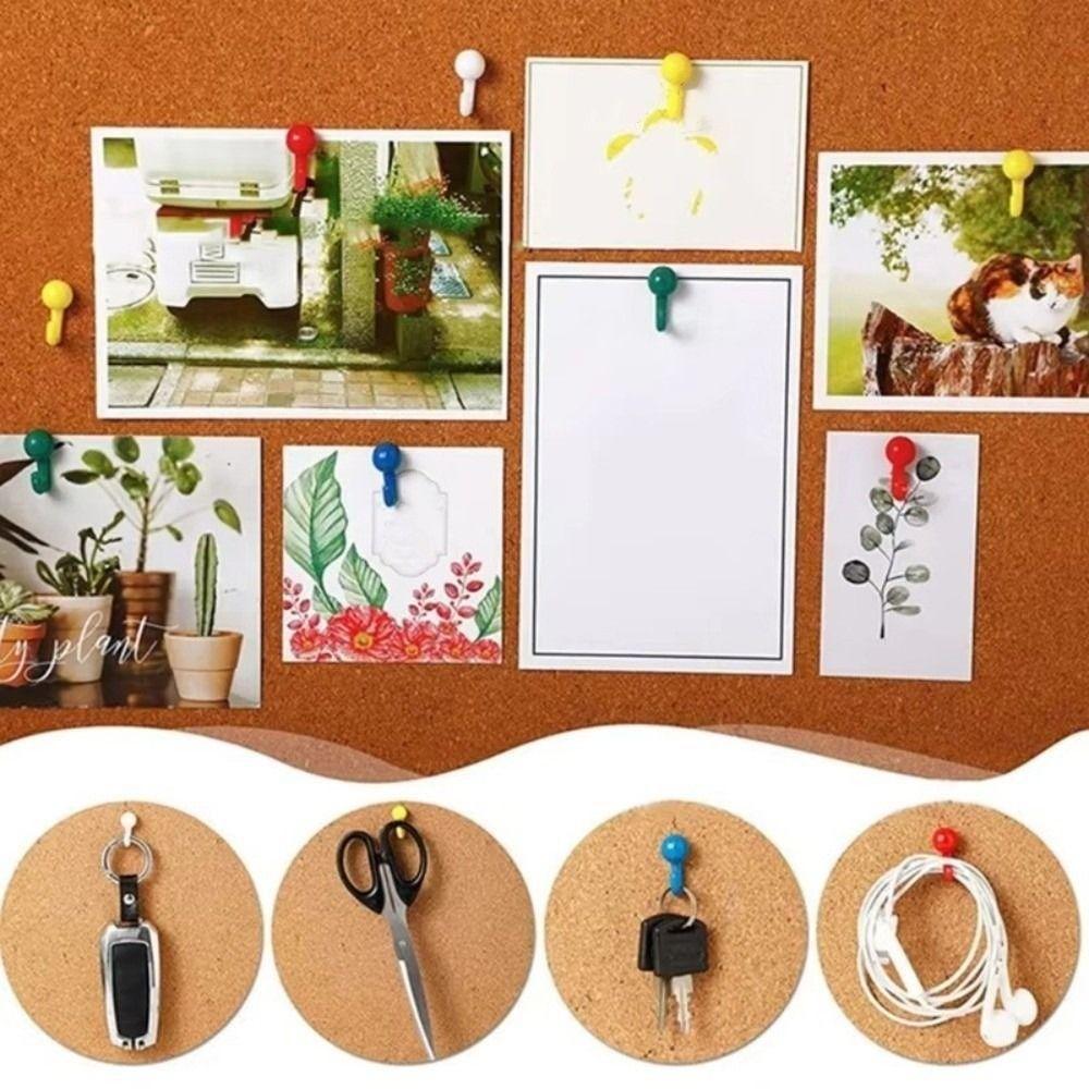 100Pcs DIY Thumb Tacks Creative Cork Board Pushpin Portable Decorative Studs  School Stationery