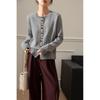 Lanzhi Women's Single-Breasted Knitted Cardigan Sweater MZL12