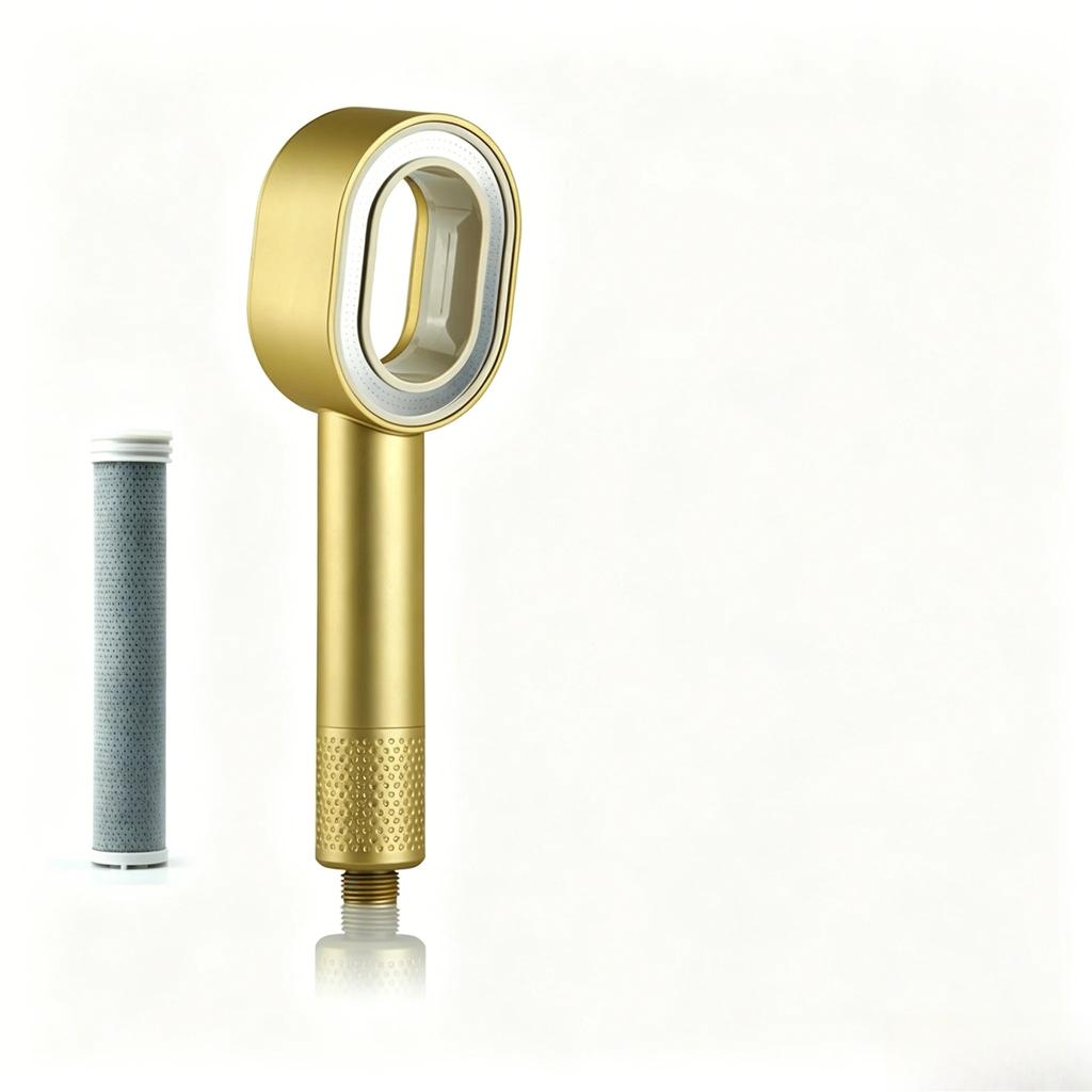 Filtered High Pressure Shower Head, Water Saving Design, Purifies Shower Water, Practical Bathroom Accessory