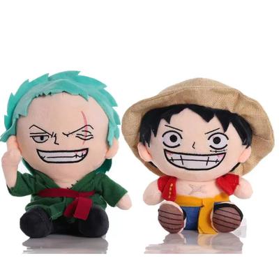 NEW One Piece Anime Figure Zoro Luffy Chopper Plush Toys Cute Cartoon Plushie Stuffed Dolls Pendant Kids Xmas Gifts