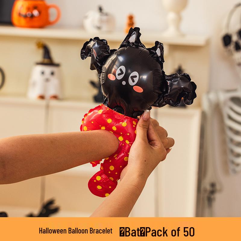 Halloween Inflatable Pumpkin Lantern & Bat Armband Toy Prop for Kids
