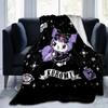 1pc Cute Kuromi's Enchanted Night Blanket, Soft Throw for Home Decor, Gift Idea, Living Room, Travel, Camping, Car Blankets, Beach, Office Naps, Suita