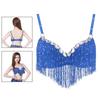 Stage Tassel Dance Wear Sequin Belly Dance Bra Show Costumes Performance Top Halter Bra