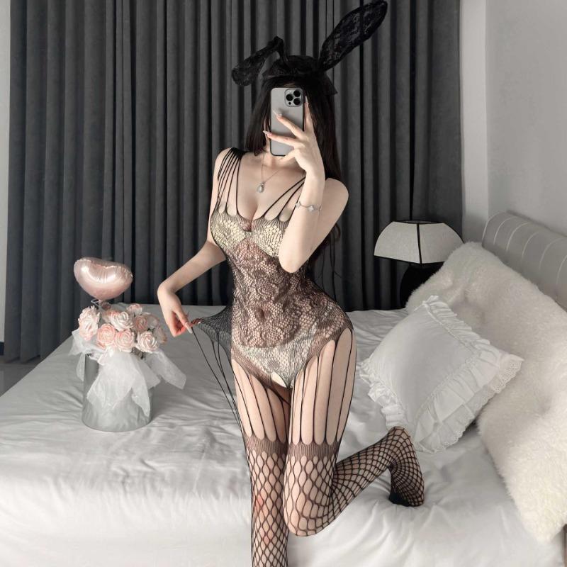 Sexy Underwear Three-point Passion Free Tights Can Be Torn Sexy Perspective Mesh Clothes Pure Desire Temptation Suit Uniform