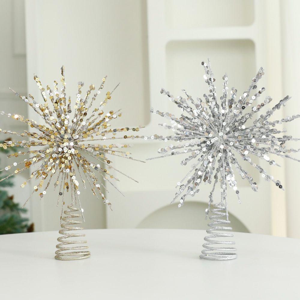 LED Christmas Tree Toppers Lights Glitter Christmas Tree Decoration Shopping Mall