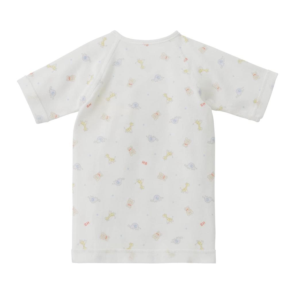 Miki House Hot Biscuits Short Undershirt, Boys and Girls, Newborn, Baby Clothes, Multicolor, 50cm, 70-2116-492