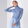 PINBLACK Basic Lettering Turtle-Neck Blue