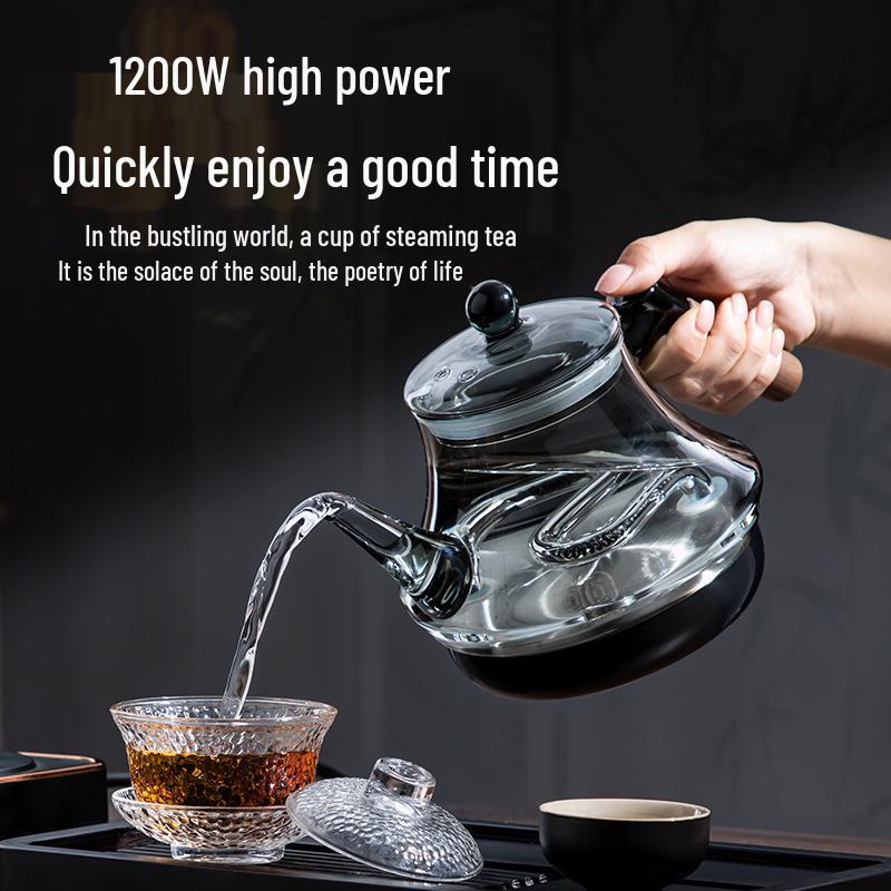 2025 Model Automatic Bottom-Fill Glass Kettle with Infrared Heating and Chlorine Removal