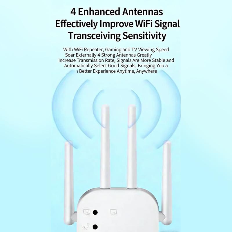 New Sale 1PC WiFi Router Long Range Signal Booster Router 300Mbps Wireless Repeater 2.4G WiFi Signal Extender Amplifier