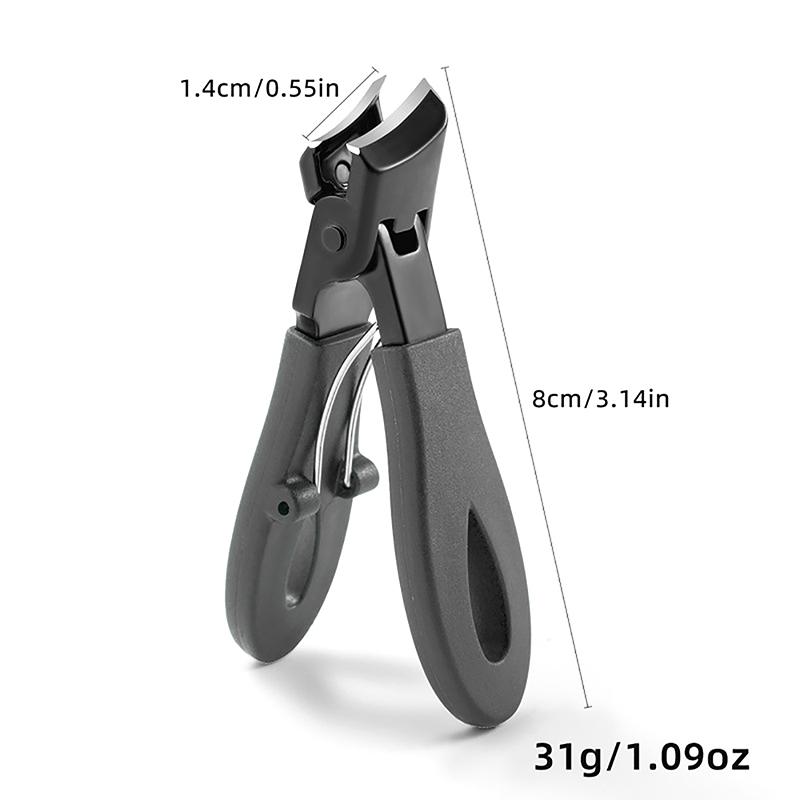 Wide Jaw Slanted Nail Clippers - Curved Cutting Toenail Trimmer Nail Cutter for Precision Nail Care