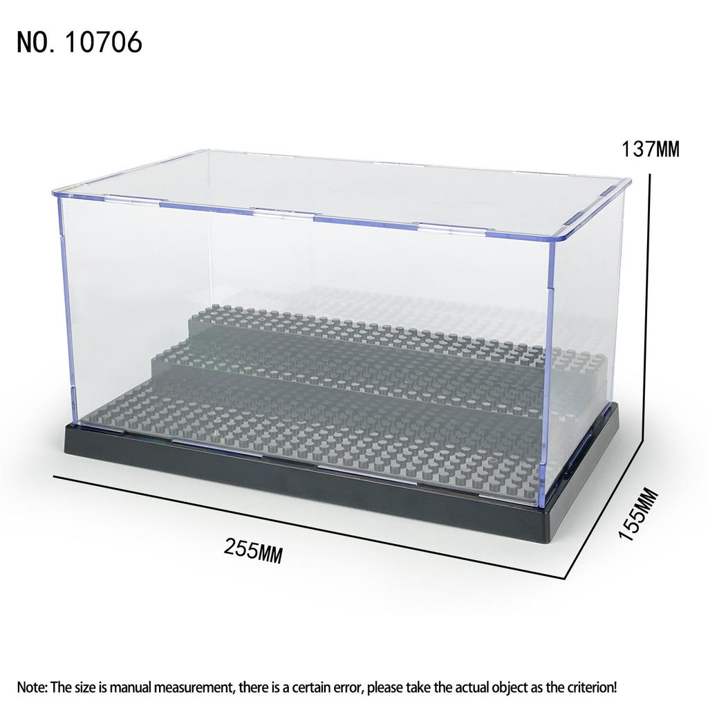 Building Block Figurine Display Box Acrylic Transparent Dustproof Small Doll Compatible Figurine Storage Box