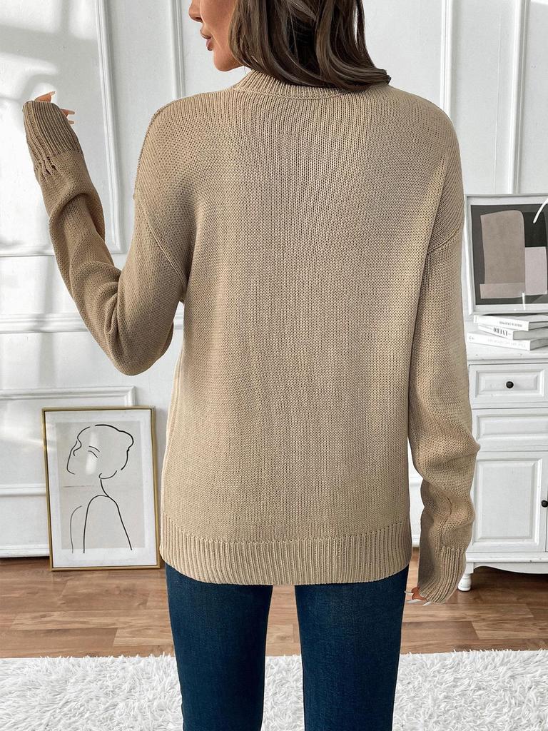 Hundred Percent Clothing - 2025 Sweet Style Loose Knit Sweater with Cherry Jacquard for Women