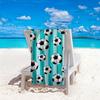 Durable Fade-Resistant Microfiber Football Beach & Pool Towel