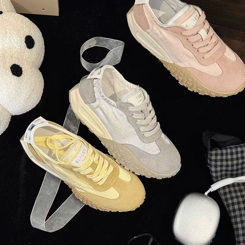 Thin breathable little white shoes silver women's shoes spring and summer casual platform sneakers