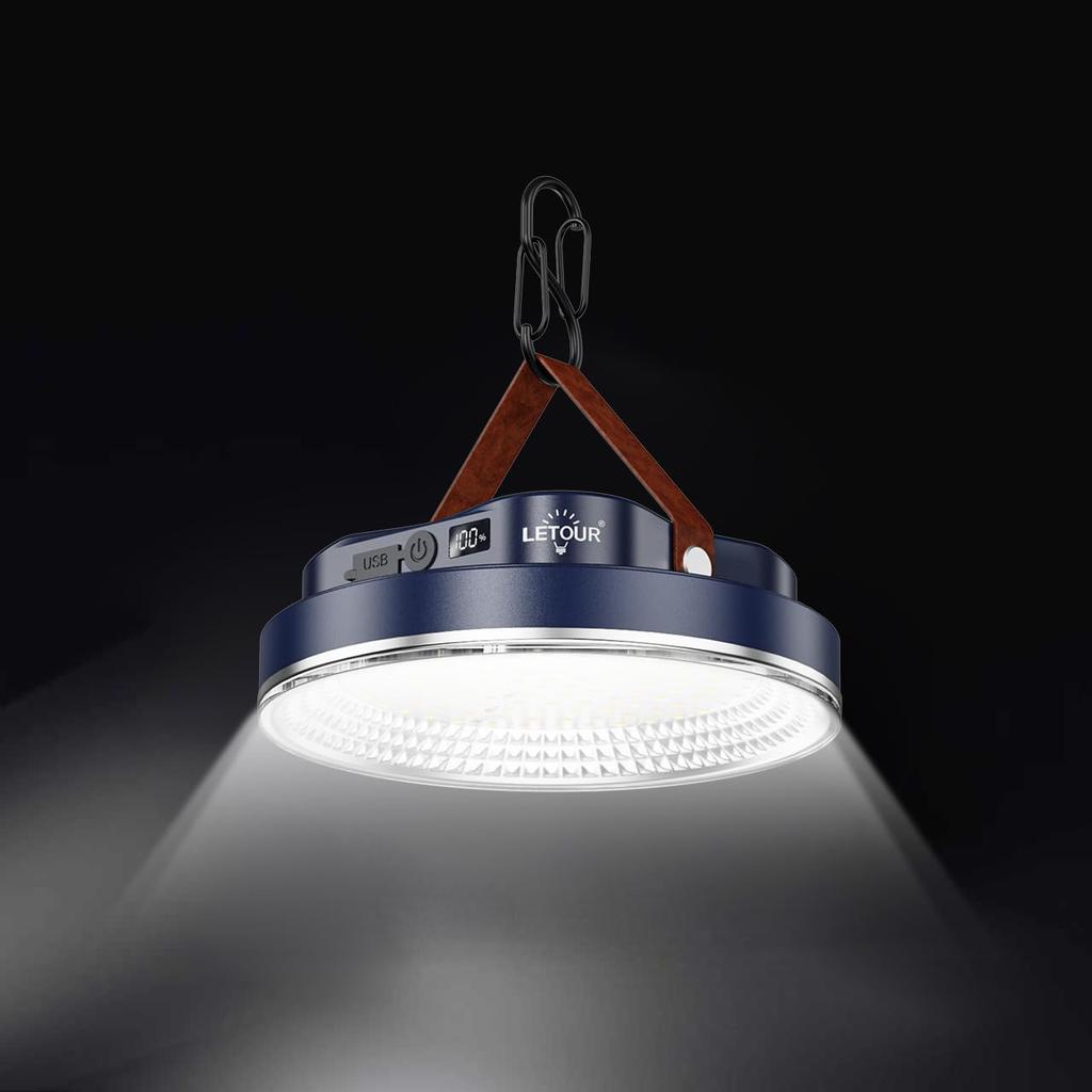Lanternă LED Reîncărcabilă LE TOUR, Ultra-Luminos, cu Magnet, Capacitate Mare 5200mAh, Iluminare Continuă, Încărcare Tip-C/Ieșire USB, Indicator Nivel Baterie LED